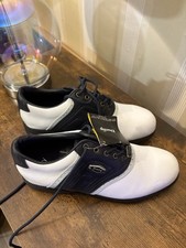 Dunlop Studded Golf Shoes In black And White Classic