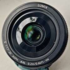Panasonic Lumix G 20mm F 1.7 Asph II Prime Lens - Black - Grade A - M43