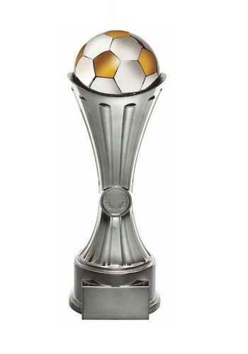 Shiny silver tower football - silver,