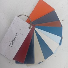 Peugeot Paint Colour Chips