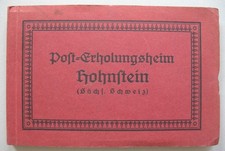 old postcard folder from Hohnstein Saxony post office recreation home 18 cards 1920 RR
