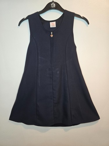 Girls navy school pinafore - girls,
