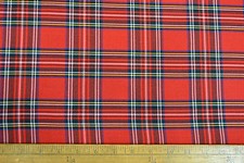 Polyviscose Tartan Fabric -