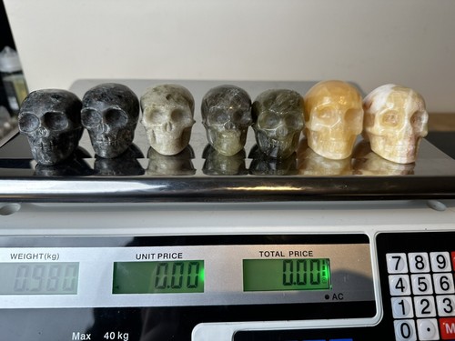 Crystal mixed skull skulls - 7,