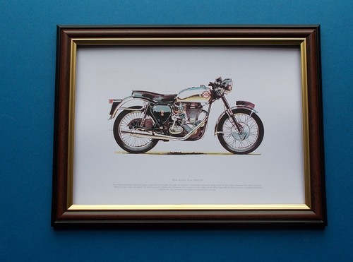 Motorbike print framed - motorbike, s