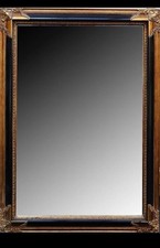 Vintage ebony  framed large