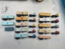OO Gauge Lima Articulated Lorries x 9 Plus Spare Trailer & Box Spares