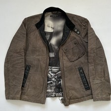 Barbour International Suit Steve McQueen Greenham Biker Wax Jacket - Large