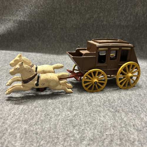 Vintage cast iron horse drawn - vintage,