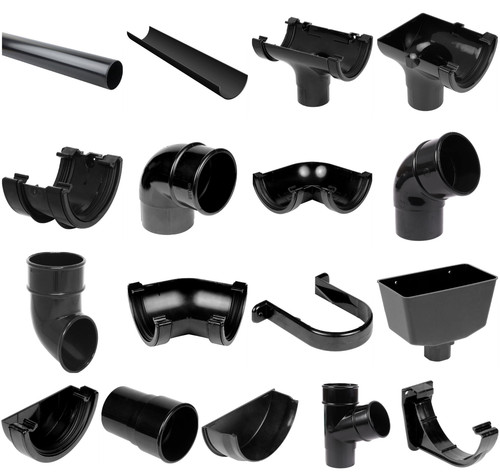 Half round 112mm guttering - half, &