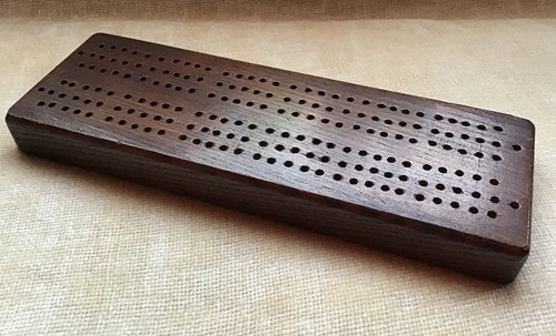 Vintage hardwood cribbage - vintage,