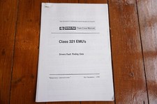 1988 Class 321 EMUs Railway Train Crew Manual Drivers Fault Finding Guide