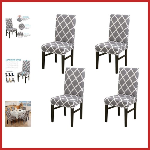 Geometric stretch chair covers - geometric,
