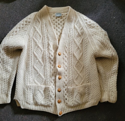100 irish wool cable - 100%, knit
