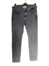 Calvin Klein Jeans Mens Blue Skinny Tapered Leg Denim Jeans Gents Size 34 'O22