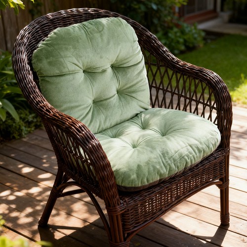 Double faced plush chair pad - plush,