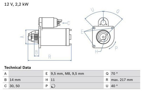 Bosch starter motor for - starter,