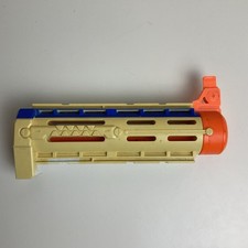 Nerf N-strike Barrel Extension Attachment White Discoloured - Combine postage
