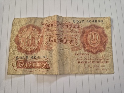 Bank england ten - bank, shilling