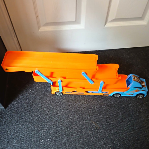Orange blue black plastic - orange/blue/black,