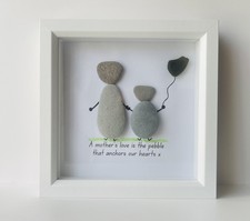 Mum/Family Pebble Art Picture