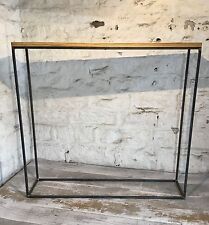 Industrial Style Minimal Narrow Console Hall Table Modern Display Thin Framed