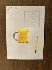 W atercolour painting - Teachers desk