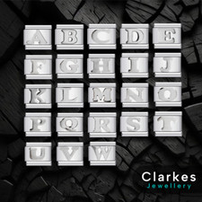 Italian Silver Letter Charms | Name Initials A-Z | Fits All 9mm Modular Bracelet