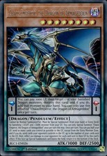 Chaos Emperor, The Dragon Of Armageddon - Silver Ultra Rare BLC1-EN026 NM YuGiOh