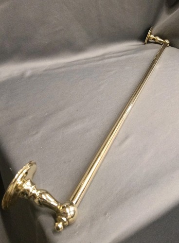 Brass towel rail - brass, bare