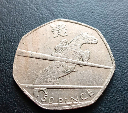 50p coin olympic equestrian - olympic,