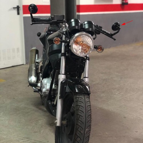 Black motorcycle round - black,