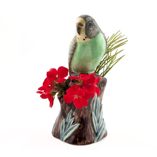 Quail ceramics bud vase - quail,