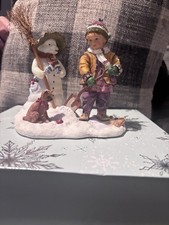 Paintbox Poppets Winter Pasttime By Christine Haworth