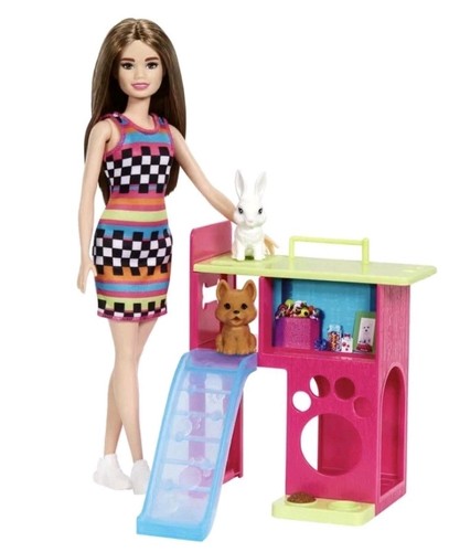 Barbie petite doll 2xpets - petite,
