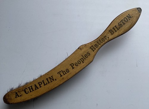 Vintage wooden hat brush - hat, a