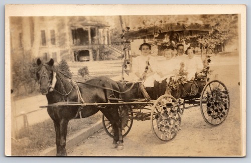 Old horse drawn wagon - old,