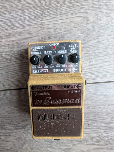 Boss fbm fender - fbm-1, bassman