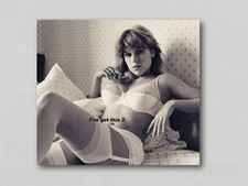 FRIDGE MAGNET Sam Fox Glamour Model White Stockings Suspenders 7588
