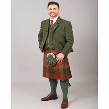 Forest Green Tweed Kilt Outfit