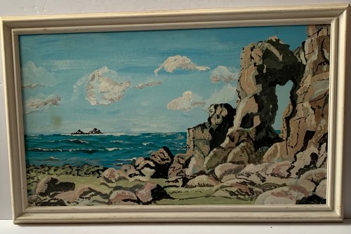 Vintage large oil painting - large,