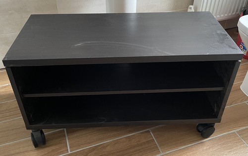 Bench dark brown black - tv, bench,