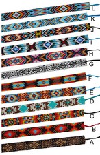 Western Seed Beaded Hat Band