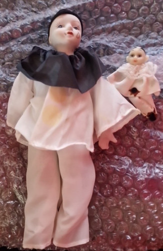 Pierrot clown doll 1950 - pierrot, 1950’s