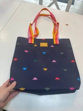 Joules Navy Multicoloured Bee Tote Shopping Bag New Without Tags