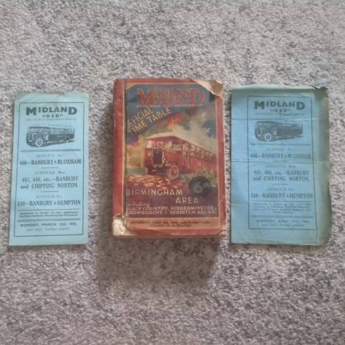 1944 midland red bus - red,
