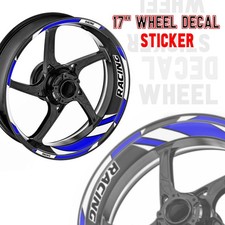 For Yamaha FZ6R 09-17 16 15 14 13 Rim Wheel Stickers 17 inch Racing GP06 Blue