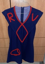 Vtg Blue Majorette Dress