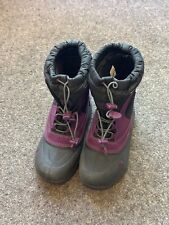 North Face Waterproof Insulated Snow Boots - Girls - Purple - UK Size 1