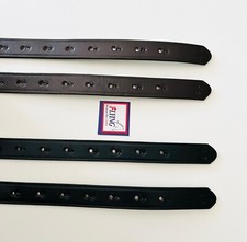 leather stirrup leathers, Black and Brown, Hand made